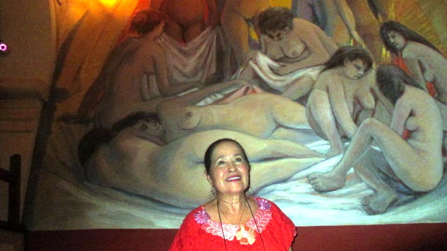 4, Foto 1,QC 1217. Silvia y mural temazcal. 17